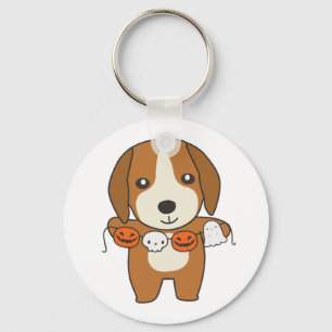 Beagle Happy Halloween Dog Chaveiro