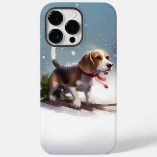 Beagle Natal neve inverno