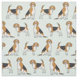 Beagles em Aqua Tecido