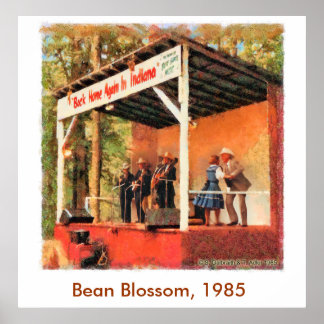 Bean Blossom 1985 Bill Monroe Dancing Poster
