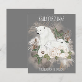 Bean Christmas Family Name Cinza Polar Bear Bear