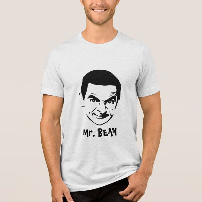 Bean Face Stencil Pop Art T-Shirt (Frente)