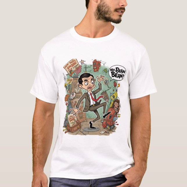 Bean Funny Graphic T-Shirt (Frente)