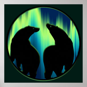 Bear Art Impressão Tribal Bear Poster SM