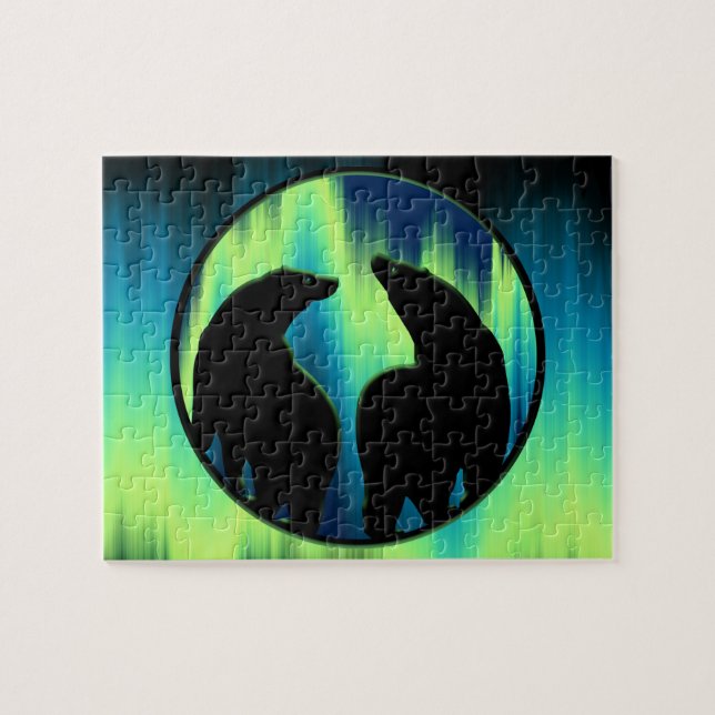 Bear Art Quebra-cabeça Personalizado Aurora Bear G (Horizontal)