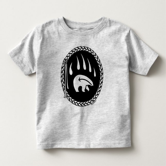 Bear Arte Bebê Camiseta Urso Garra Garra Tee (Frente)