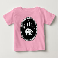 Bear Arte Bebê Camiseta Urso Garra Garra Tee