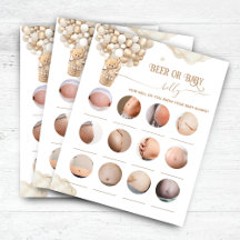 Bear Balões Chá de fraldas Beer ou Bebê Belga Jogo