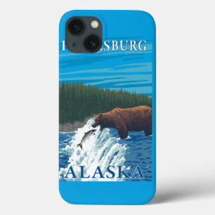 Bear Fishing in River - Petersburg, Alaska
