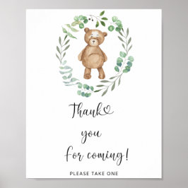 Bear \ Obrigado por vir Poster