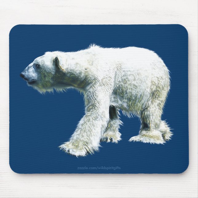BEAR POLAR Caminhando pelo Mousepad da Vida Selvag (Frente)