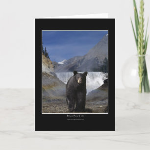 BEAR PRETO FALA Cartões de Saudação e Cartões 