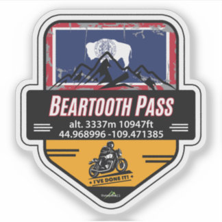 Beartooth Pass US 212 Moto 01 Adesivo