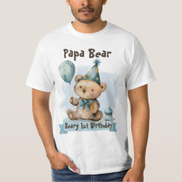 Beary 1st Birthday - Papa Bear T-shirt