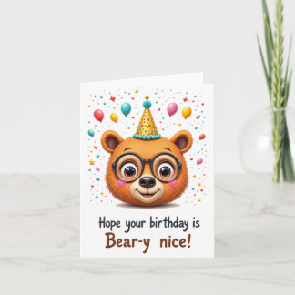 Beary Special Birday - Cartão de Urso Bonito