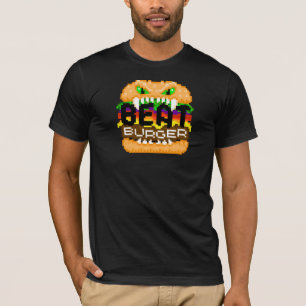 Beatburger morde a camisa traseira do logotipo do
