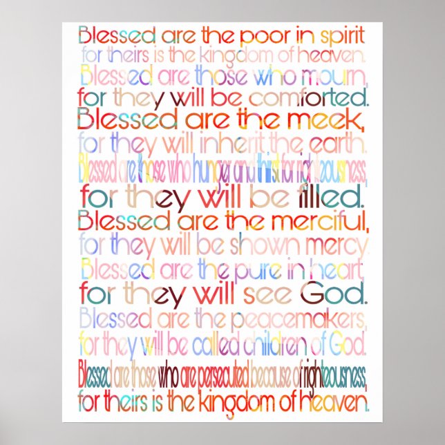 Beatitudes poster (Frente)