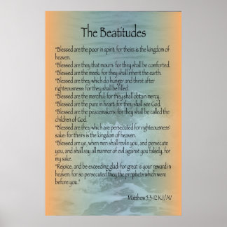Beatitudes Poster (Surf Sanibel)