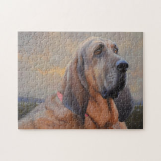 Beau, O Quebra-cabeça de Hound Sanguíneo