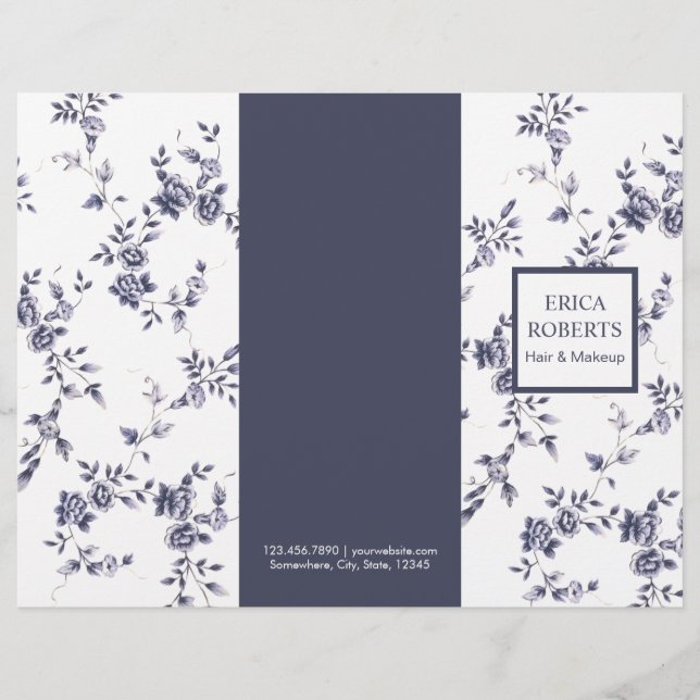 Beauon Vintage Chinoiserie Blue Floral (Frente)