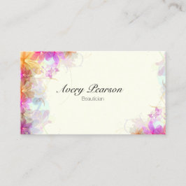 Beauticista Delicate Floral Cartão de visita