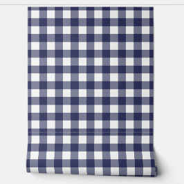 Beautiful Navy Gingham Check Green Buffalo Plaid