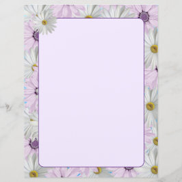 Beautiful Pink and White Daisies 8.5 x 11