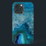 Beautiful Teal Blue Agate Stone OtterBox iPhone Ca<br><div class="desc">A beautiful teal blue agate stone pattern.</div>