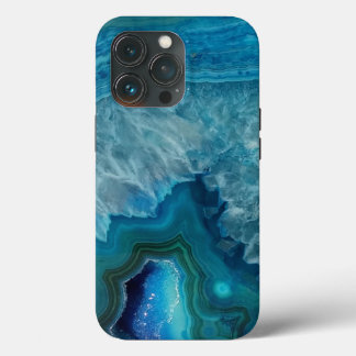 Beautiful Teal Blue Agate Stone OtterBox iPhone Ca