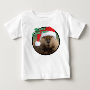 Beaver Natal - Camisa de T-Shirt Baby Fine Jersey