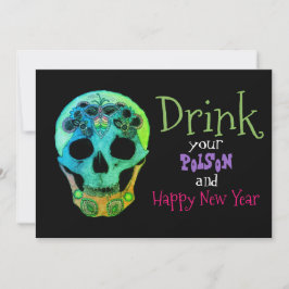 Beba a sua poção e o convite para felizes anos nov