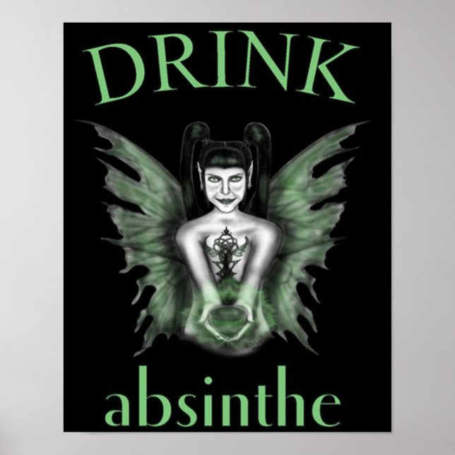 Beba Absinthe Gothic Fairy Poster (Frente)