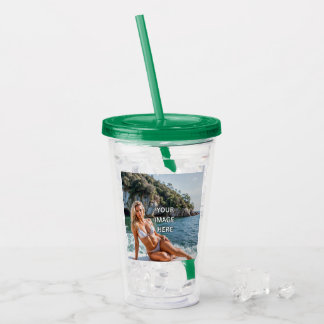 Beba! 🥤 Copo personalizado de acrílico com design