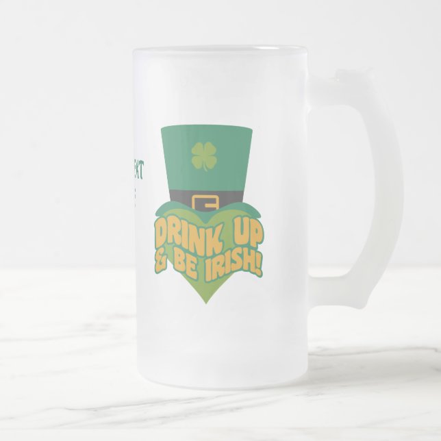 "Beba e Seja irlandês!" canecas personalizadas (Direita)
