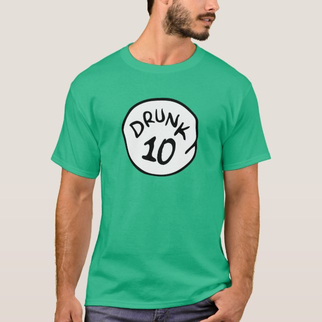 Bebado 10 DEZ do t-shirt (Frente)