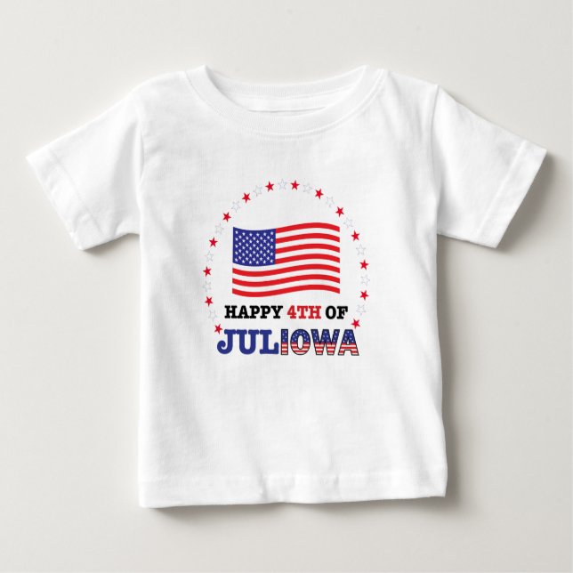 Bebê 4º da JULIOWA T-Shirt (Frente)