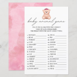 Bebe Animal Game French Bonjour Bebe Watercolor