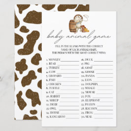 Bebê Animal Game Little Cowboy Russo Western