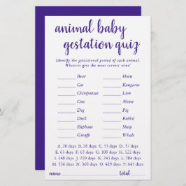 Bebê animal simples | Royal Purple Gestational Gam