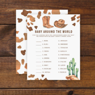 Bebê ao redor do mundo - Chá de fraldas de vaqueir