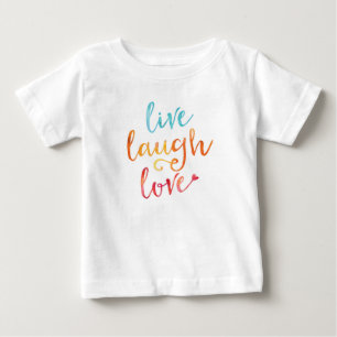 Bebê Ao vivo, ria, adoro camiseta para crianças aquátic