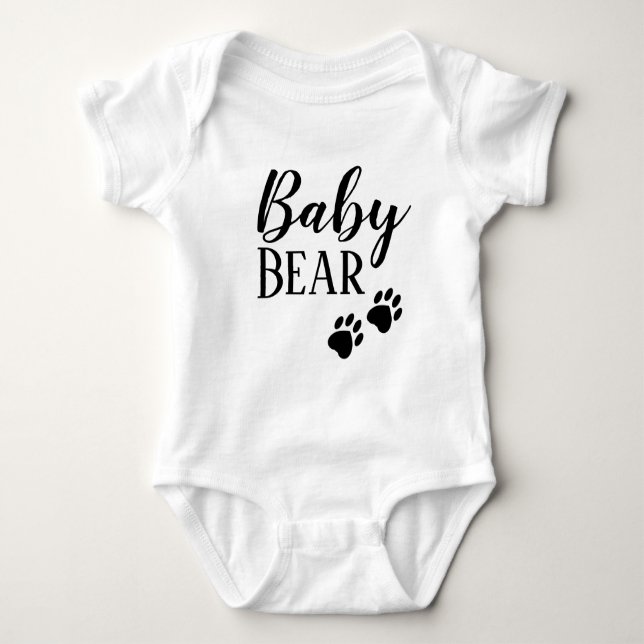Bebê Bear Gravidez Novo Anúncio de Bebê T-Shirt (Frente)
