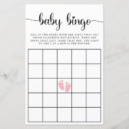 Bebê Bingo Pink Baby Girl Game