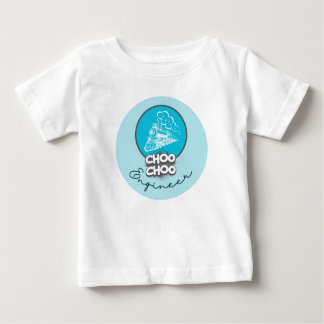 Bebê Blue Train Choo Choo Engenheiro Kids T-Shirt
