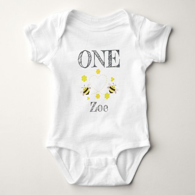 Bebê Body de Melzinho para Crianças de 1º Aniversário (Frente)