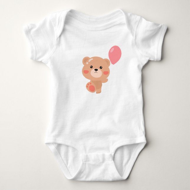 Bebê Body Infantil Ursinho – Presente Adorável para Rec (Frente)