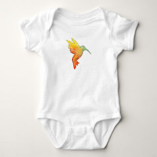 Bebê Body para bebes com estampa de beija-flor