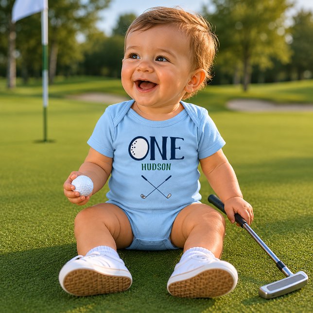 Bebê Body Personalizado de Golfe para Primeiro Aniversá (Criador carregado)