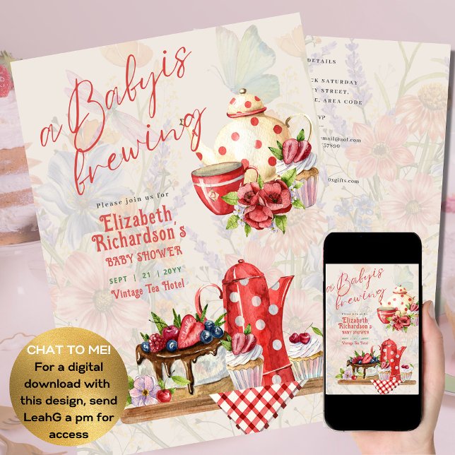 Bebê Brejando Vintage Retro Tea Party Red Polkadot (Criador carregado)