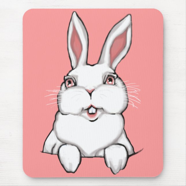 Bebê Bunny Mousepad Decoração Festiva de Coelhinho (Frente)
